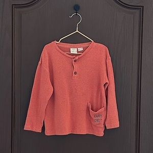 Zara Toddler Boy Soft Long Sleeve T-Shirt Top
